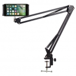 Aluminium smartphone- en tabletstandaard met verstelbare arm