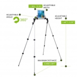 Inklapbare universele tablet standaard hoog